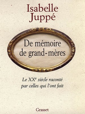 cover image of De mémoire de grand-mères
